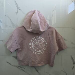 Gymshark Light Pink Cropped Hoodie